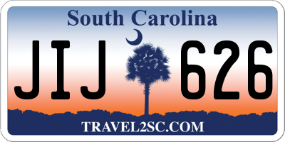 SC license plate JIJ626