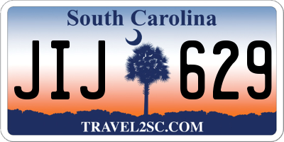 SC license plate JIJ629