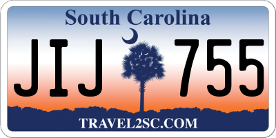 SC license plate JIJ755