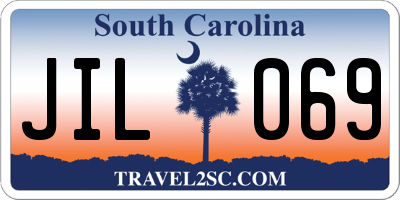 SC license plate JIL069