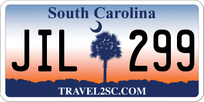 SC license plate JIL299