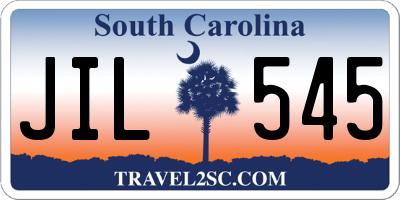 SC license plate JIL545