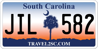 SC license plate JIL582