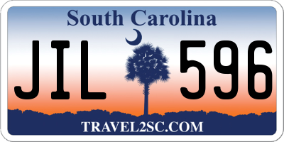 SC license plate JIL596