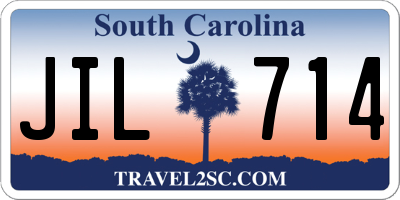 SC license plate JIL714