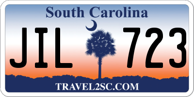 SC license plate JIL723