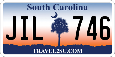 SC license plate JIL746