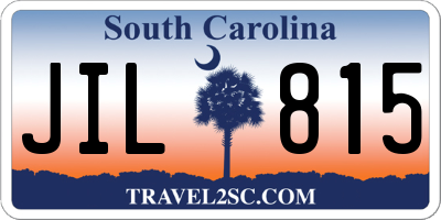 SC license plate JIL815