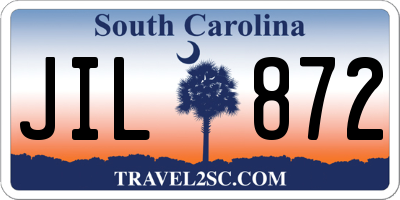 SC license plate JIL872