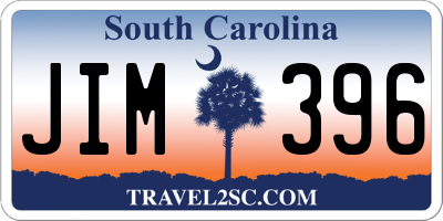 SC license plate JIM396
