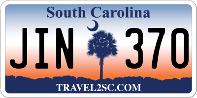 SC license plate JIN370