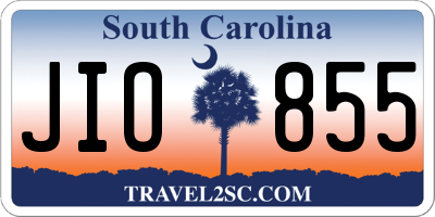 SC license plate JIO855