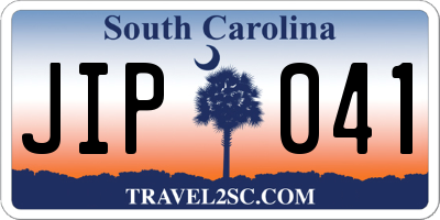 SC license plate JIP041