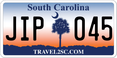 SC license plate JIP045