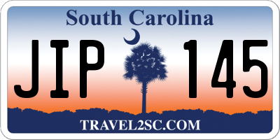 SC license plate JIP145