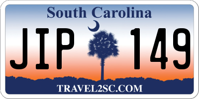 SC license plate JIP149