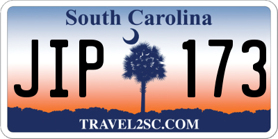 SC license plate JIP173