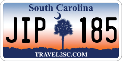 SC license plate JIP185