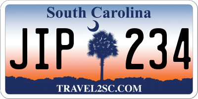 SC license plate JIP234