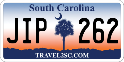 SC license plate JIP262