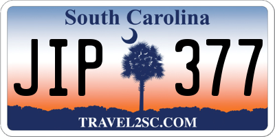 SC license plate JIP377