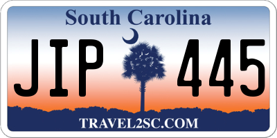 SC license plate JIP445