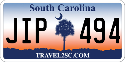 SC license plate JIP494