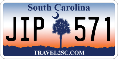 SC license plate JIP571