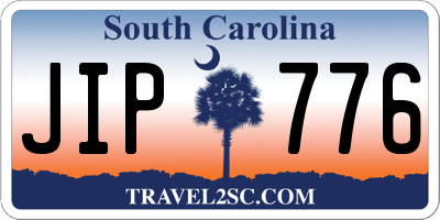 SC license plate JIP776