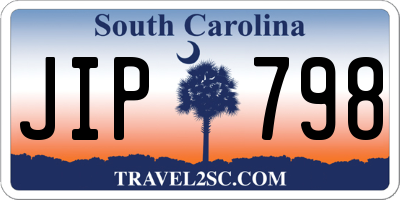 SC license plate JIP798