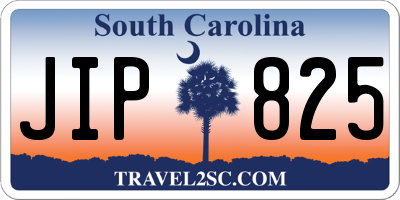 SC license plate JIP825