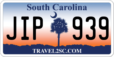 SC license plate JIP939