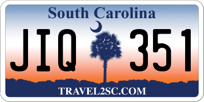 SC license plate JIQ351