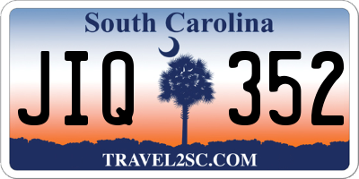 SC license plate JIQ352