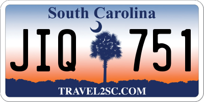 SC license plate JIQ751