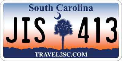 SC license plate JIS413