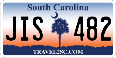 SC license plate JIS482