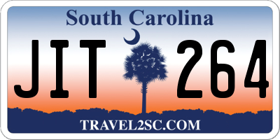 SC license plate JIT264