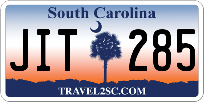 SC license plate JIT285