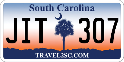 SC license plate JIT307