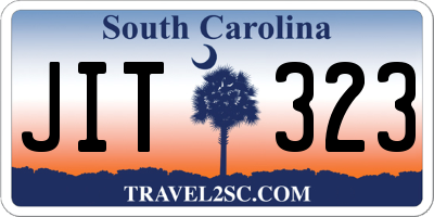 SC license plate JIT323
