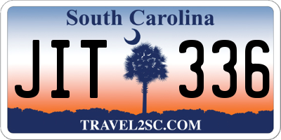 SC license plate JIT336