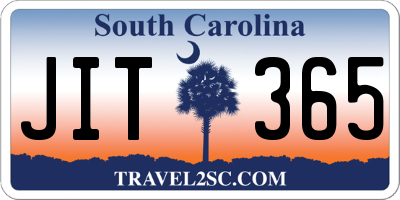 SC license plate JIT365