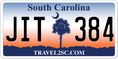 SC license plate JIT384