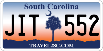 SC license plate JIT552