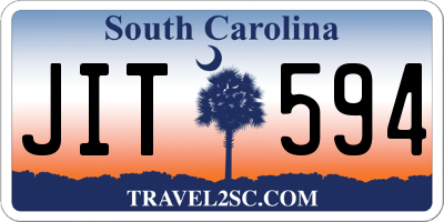 SC license plate JIT594