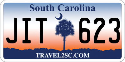 SC license plate JIT623