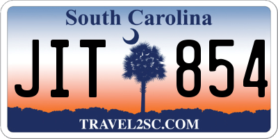 SC license plate JIT854