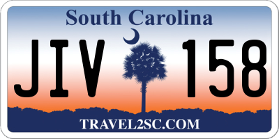 SC license plate JIV158