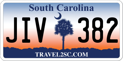 SC license plate JIV382
